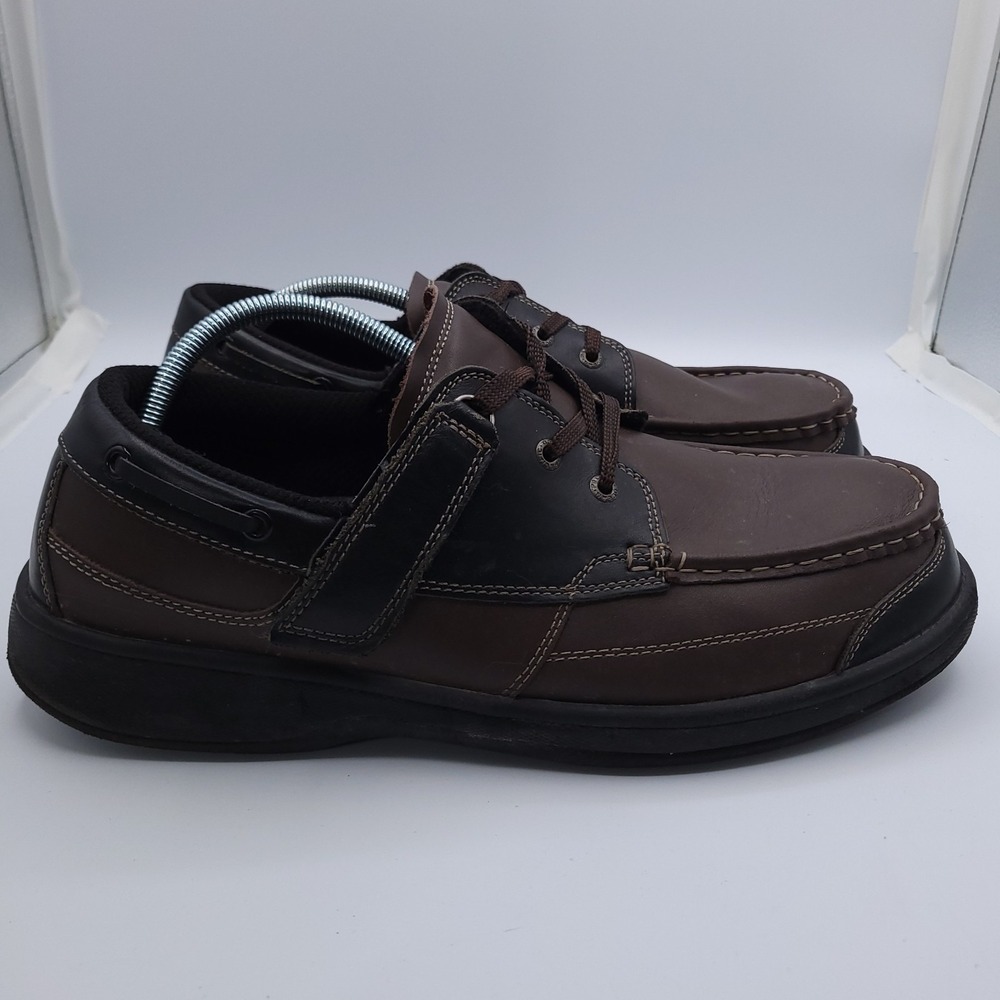 Orthofeet 422 Baton Rouge Shoes Mens Size 13 4E Wide Brown Leather Orthopedic